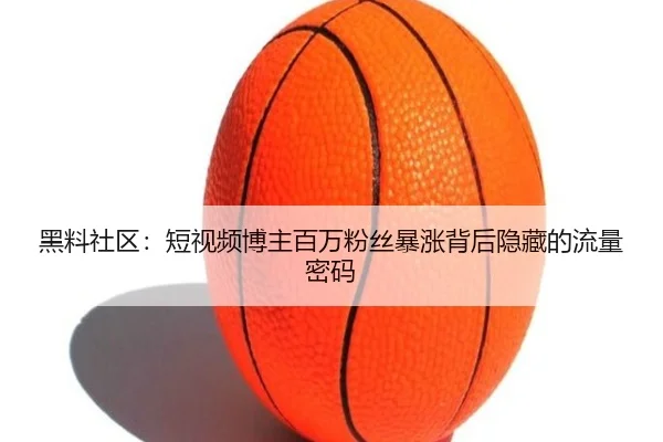 黑料社区：短视频博主百万粉丝暴涨背后隐藏的流量密码